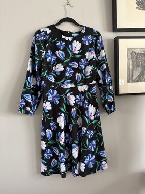 Draper James Floral Smocked Sleeve Dress, Size 4
